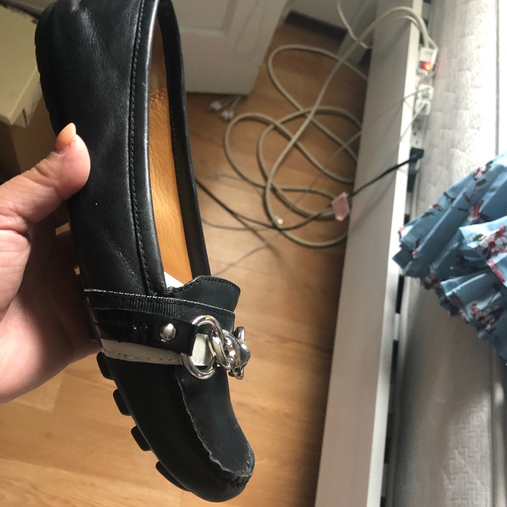 Coach leather flats